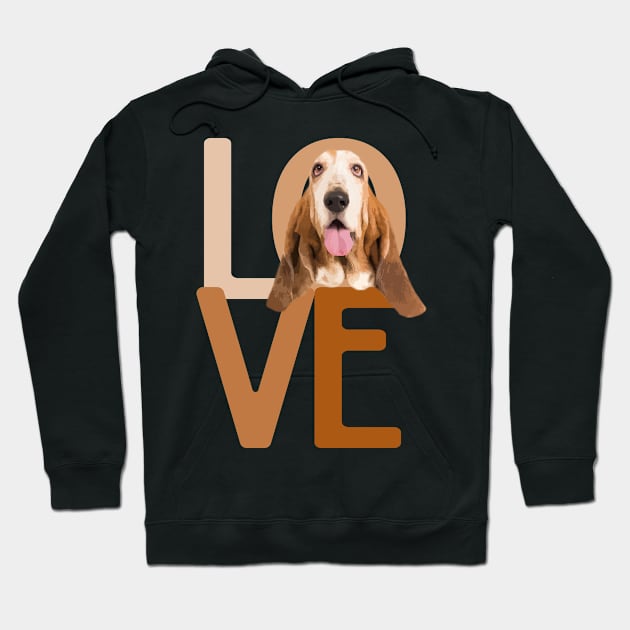 Basset Hound Love Hoodie by rs-designs